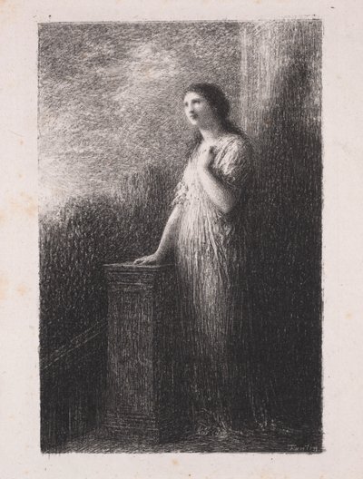 夜の打ち明け 作： Ignace Henri Jean Fantin Latour
