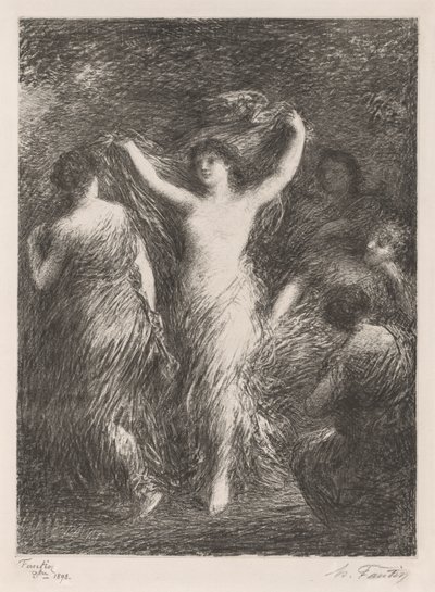 踊る 作： Ignace Henri Jean Fantin Latour