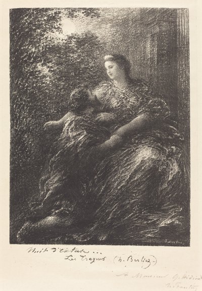 「トロイの木馬」よりデュエット（6皿目） 作： Ignace Henri Jean Fantin Latour