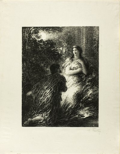 トロイア人のデュエット、第5プレート 作： Ignace Henri Jean Fantin Latour
