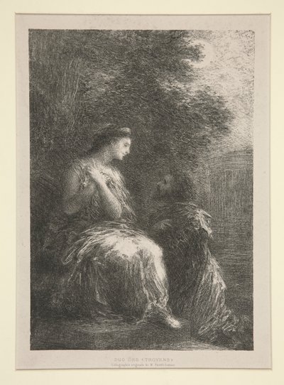 のデュオ 作： Ignace Henri Jean Fantin Latour