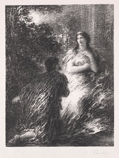 トロイアのデュオ 作： Ignace Henri Jean Fantin Latour