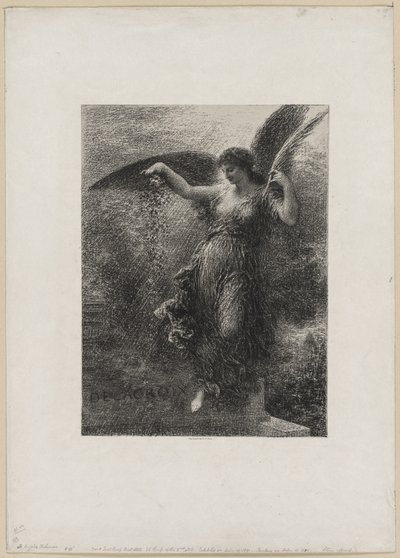 ウジェーヌ・ドラクロワに 作： Ignace Henri Jean Fantin Latour