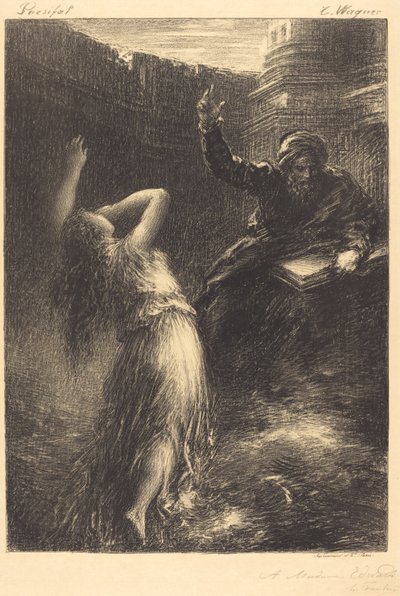 クンドリーの喚起（2枚目） 作： Ignace Henri Jean Fantin Latour