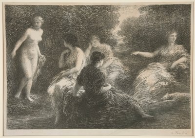 五人のニンフ 作： Ignace Henri Jean Fantin Latour