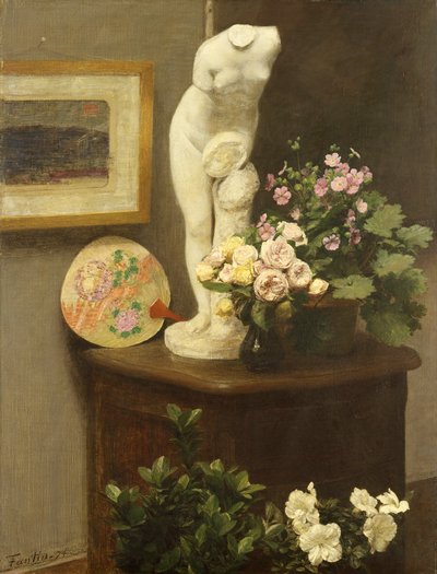 花と雑貨 作： Ignace Henri Jean Fantin Latour