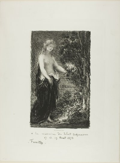ロベルト・シューマンを偲んで 作： Ignace Henri Jean Fantin Latour