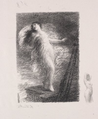 若いタレンティーナ 作： Ignace Henri Jean Fantin Latour