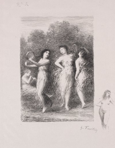 若い患者 作： Ignace Henri Jean Fantin Latour