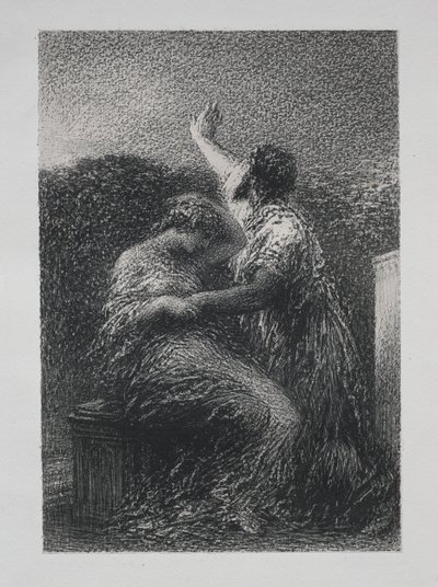 魔術師バルタジャールとファティメ 作： Ignace Henri Jean Fantin Latour