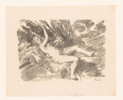 裸の女性が目覚める ル・レベール 作： Ignace Henri Jean Fantin Latour