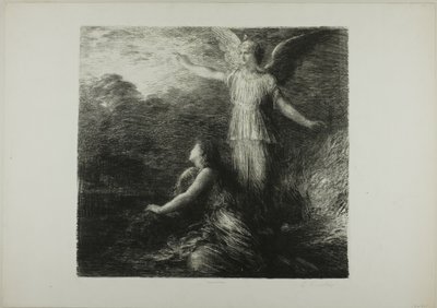 パラダイスとペリ (オープニング)、最初のプレート 作： Ignace Henri Jean Fantin Latour