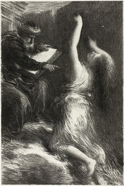 パルジファル、第2幕: クンドリーの喚起 作： Ignace Henri Jean Fantin Latour