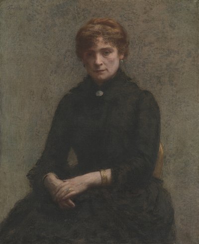 女性の肖像、1885年。 作： Ignace Henri Jean Fantin Latour