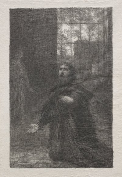 リエンツィ 第五幕 リエンツィの祈り 作： Ignace Henri Jean Fantin Latour