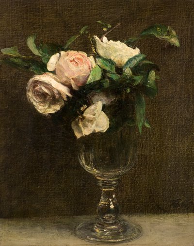 バラの花 作： Ignace Henri Jean Fantin Latour