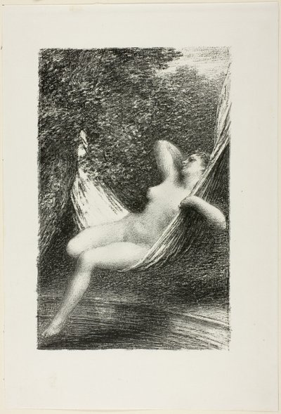 入浴者サラ 作： Ignace Henri Jean Fantin Latour
