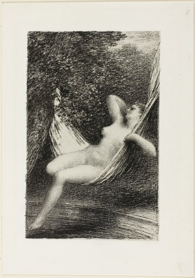 入浴者サラ 作： Ignace Henri Jean Fantin Latour
