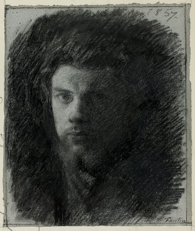 自画像 作： Ignace Henri Jean Fantin Latour
