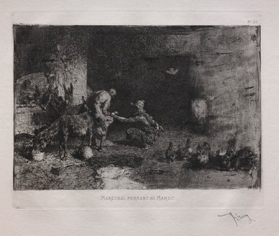 モロッコでラバを履く 作： Ignace Henri Jean Fantin Latour