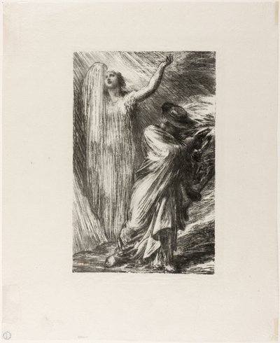 ジークフリート:第3幕 エルダの喚起 作： Ignace Henri Jean Fantin Latour