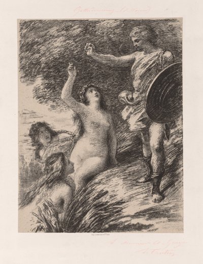 ジークフリートとライン川の娘たち 作： Ignace Henri Jean Fantin Latour