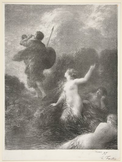 ジークフリートとラインの乙女たち 作： Ignace Henri Jean Fantin Latour