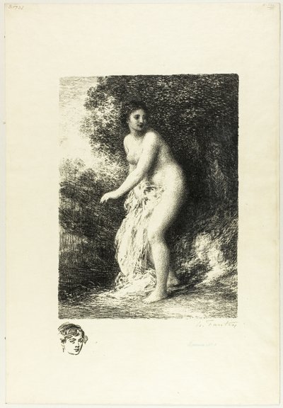 立ち浴衣 二皿目 作： Ignace Henri Jean Fantin Latour