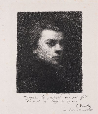 17歳のアーティスト 作： Ignace Henri Jean Fantin Latour