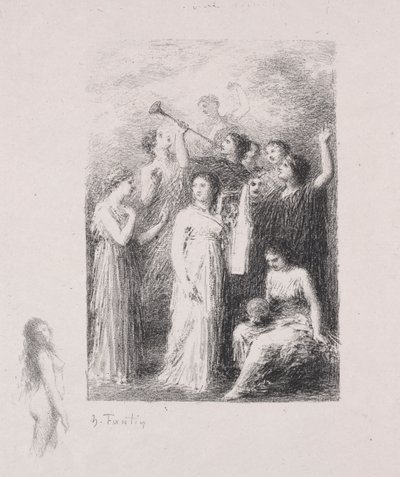 ブラインド 作： Ignace Henri Jean Fantin Latour