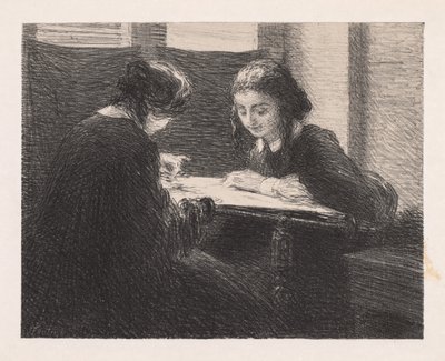 エンブロイダレス、 作： Ignace Henri Jean Fantin Latour