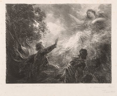 アルプスの妖精 作： Ignace Henri Jean Fantin Latour