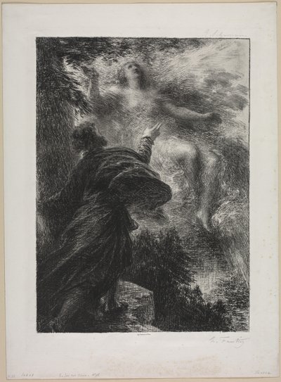 アルプスの妖精 作： Ignace Henri Jean Fantin Latour