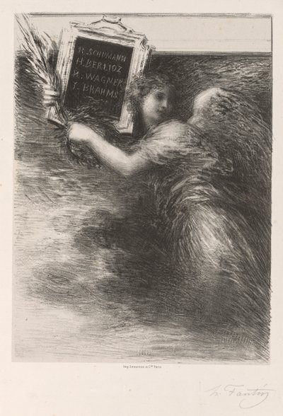 音楽の天才 作： Ignace Henri Jean Fantin Latour