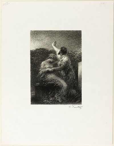魔術師バルタザールとファティマ 作： Ignace Henri Jean Fantin Latour