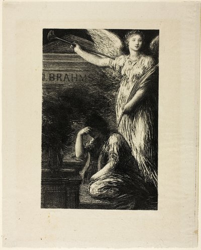 J.ブラームスへ 作： Ignace Henri Jean Fantin Latour