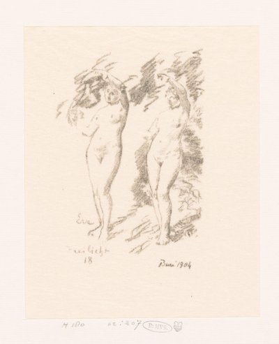 イヴの二つの習作 作： Ignace Henri Jean Fantin Latour