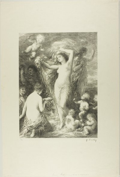 金星出現 作： Ignace Henri Jean Fantin Latour