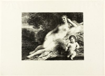 ヴィーナスとキューピッド、セカンドプレート 作： Ignace Henri Jean Fantin Latour