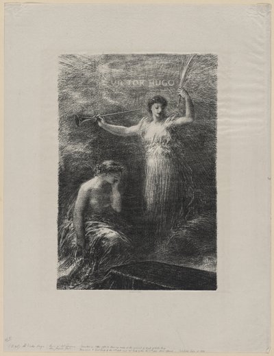 ヴィクトル・ユーゴーに 作： Ignace Henri Jean Fantin Latour