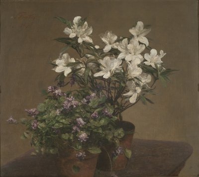 スミレとツツジ 作： Henri Fantin Latour