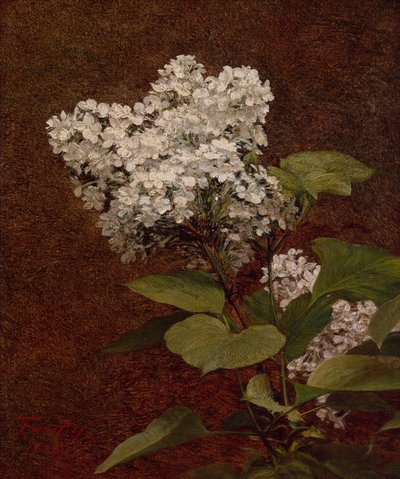 ホワイトライラック 作： Ignace Henri Jean Fantin Latour