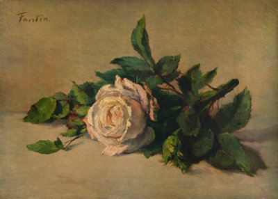 ホワイトローズ、c1863、1938 作： Ignace Henri Jean Fantin Latour