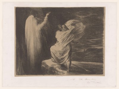 ヴォータンが大地の女神エルダを召喚 エヴォケーション・デルダ 作： Ignace Henri Jean Fantin Latour