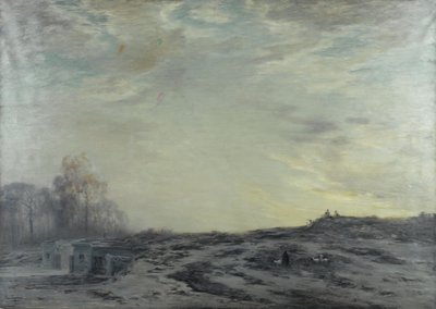 パリのバンリュー、要塞の周辺、1923年頃（油彩・カンヴァス） 作： Henri Foreau