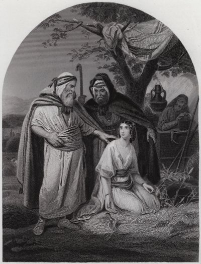 ボアズとルース（彫刻 作： Henri Frederic (after) Schopin