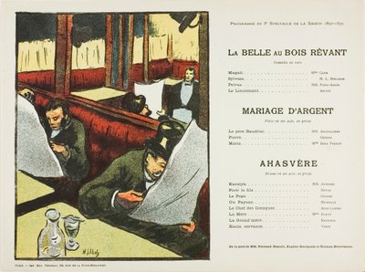 第8回公演：テアトル・リーブルのための「La Belle au bois rêvant」、「Mariage d