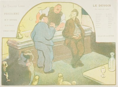 第4回公演：『Le Devoir』（Le Théatre Libreのために 作： Henri Gabriel Ibels