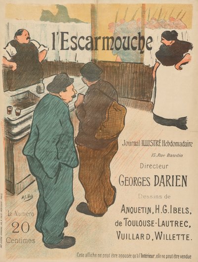 LEscarmoucheのイラスト。 作： Henri Gabriel Ibels