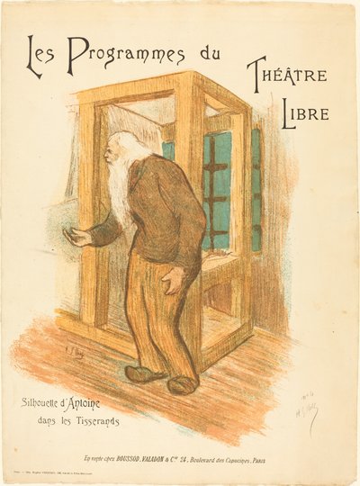 無料の演劇プログラム 作： Henri Gabriel Ibels